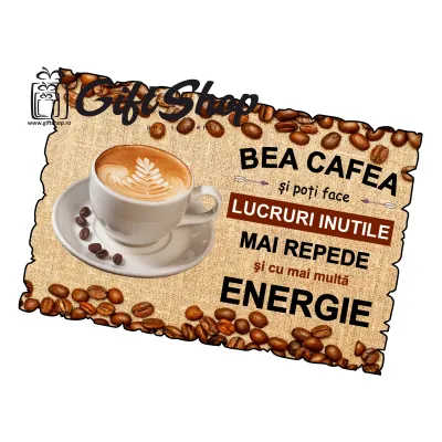 Bea cafea si poti face..., magnet frigider  mgs086